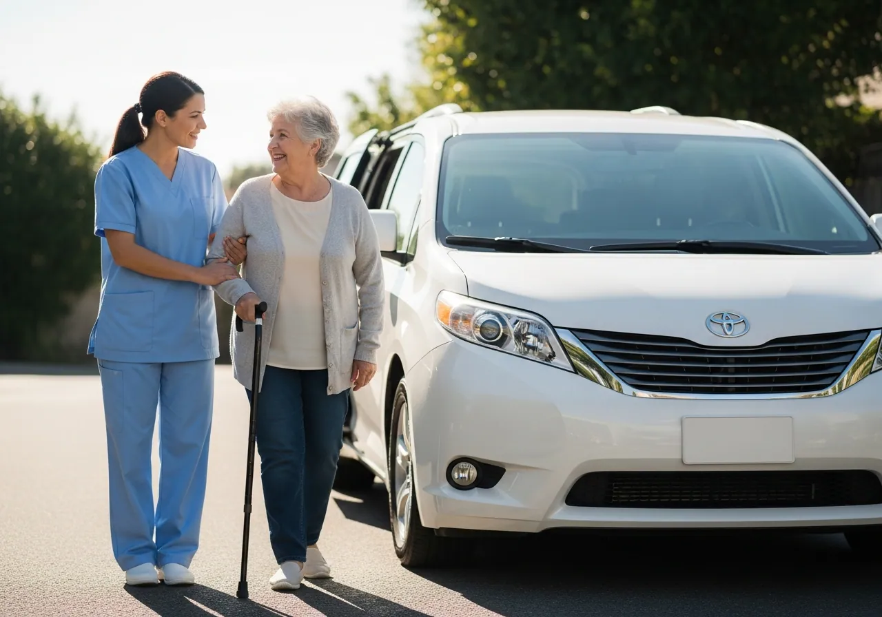 Medical transportation van in Hollywood, FL