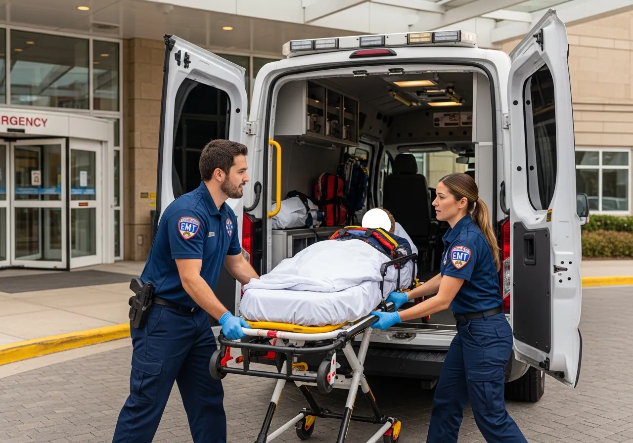 Medical transportation van in Boca Raton